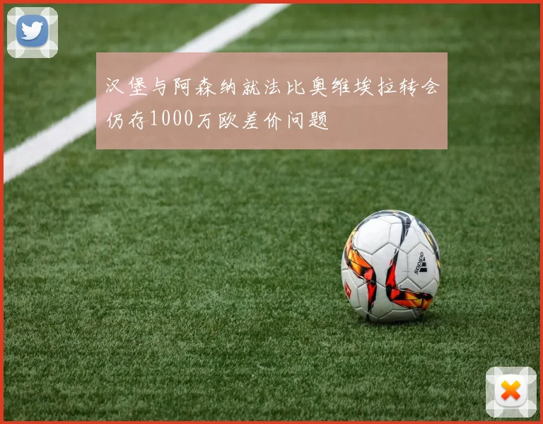 汉堡与阿森纳就法比奥维埃拉转会仍存1000万欧差价问题